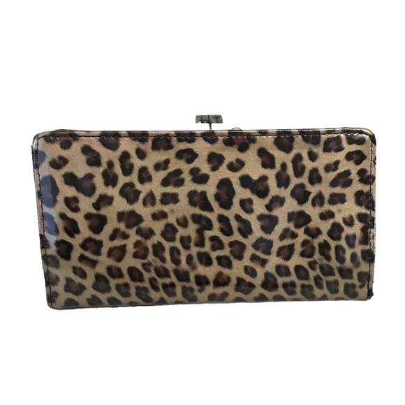 Cheetah Wallet with Checkbook Cover Pre-owned Good Condition - Picture 2 of 6